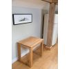 Minsk Oak 60cm Table and 2 Victoria Linen Chairs - 7