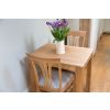 Minsk Oak 60cm Table and 2 Victoria Linen Chairs - 8