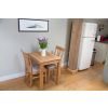 Minsk Oak 60cm Table and 2 Victoria Linen Chairs - 9