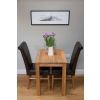 Minsk 60cm Table and 2 Emperor Brown Leather Chairs - SPRING MEGA DEAL - 9