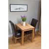 Minsk 60cm Table and 2 Emperor Brown Leather Chairs - SPRING MEGA DEAL - 11