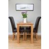 Minsk 60cm Table and 2 Emperor Brown Leather Chairs - SPRING MEGA DEAL - 8