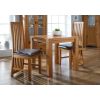 Country Oak 80cm Square Chunky Corner Leg Small Dining Table / Desk - SPRING SALE - 9