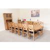 Country Oak 340cm Oval Table and 12 Titan Brown Chairs - 11