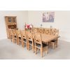 Country Oak 340cm Table and 12 Titan Brown Chairs Set - 14