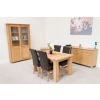 Riga 140cm Oak Table 4 Emperor Brown Leather Chairs - SPRING MEGA DEAL - 2