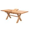 Provence 1.6m to 2.0m Extending  Cross Leg Oak Dining Table - 20% OFF CODE DEAL - 2