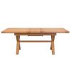 Provence 1.6m to 2.0m Extending  Cross Leg Oak Dining Table - 20% OFF CODE DEAL - 13