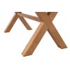 Provence 1.6m to 2.0m Extending  Cross Leg Oak Dining Table - 20% OFF CODE DEAL - 14