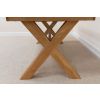 Provence 2.3m Extending Cross Leg Oak Dining Table - 10% OFF SPRING SALE - 22