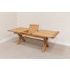 Provence 2.3m Extending Cross Leg Oak Dining Table - SPRING SALE - 14