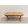 Provence 2.3m Extending Cross Leg Oak Dining Table - SPRING SALE - 18