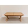 Provence 2.3m Extending Cross Leg Oak Dining Table - 10% OFF SPRING SALE - 18