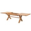 Provence 2.8m Double Extending Cross Leg Oak Table - 20% OFF SPRING SALE - 11