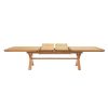 Provence 3.4m Double Extending X Leg Oak Table Oval Corners - 20% OFF SPRING SALE - 4