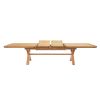 Provence 3.4m Double Extending X Leg Oak Table Oval Corners - 20% OFF SPRING SALE - 4