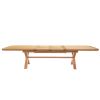 Provence 3.4m Double Extending X Leg Oak Table Oval Corners - 20% OFF SPRING SALE - 9