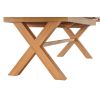 Provence 3.4m Double Extending X Leg Oak Table Oval Corners - 20% OFF SPRING SALE - 10