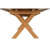 Provence 3.4m Double Extending X Leg Oak Table Oval Corners - 20% OFF SPRING SALE - 11