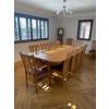 Provence 3.4m Double Extending X Leg Oak Table Oval Corners - 20% OFF SPRING SALE - 2