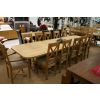 Provence 3.4m Double Extending X Leg Oak Table Oval Corners - 20% OFF SPRING SALE - 17