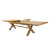 Provence 3.4m Large Double Extending X Leg Oak Dining Table - 20% OFF SPRING SALE - 17