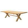 Provence 3.4m Large Double Extending X Leg Oak Dining Table - 20% OFF SPRING SALE - 18
