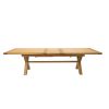 Provence 3.4m Large Double Extending X Leg Oak Dining Table - 20% OFF SPRING SALE - 19