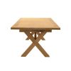Provence 3.4m Large Double Extending X Leg Oak Dining Table - 20% OFF SPRING SALE - 24