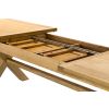 Provence 3.4m Large Double Extending X Leg Oak Dining Table - 20% OFF SPRING SALE - 6