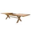 Provence 3.4m Large Double Extending X Leg Oak Dining Table - 20% OFF SPRING SALE - 7