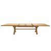 Provence 3.4m Large Double Extending X Leg Oak Dining Table - 20% OFF SPRING SALE - 8