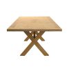 Provence 3.4m Large Double Extending X Leg Oak Dining Table - 20% OFF SPRING SALE - 11