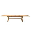 Provence 3.4m Large Double Extending X Leg Oak Dining Table - 20% OFF SPRING SALE - 12