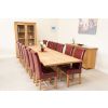 Provence 3.4m Large Double Extending X Leg Oak Dining Table - 20% OFF SPRING SALE - 28