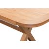 Provence 1.6m to 2.0m Cross Leg Oak Extending Dining Table with Oval Corners - 20% OFF SPRING SALE - 10