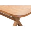 Provence 1.6m to 2.0m Cross Leg Oak Extending Dining Table with Oval Corners - 20% OFF SPRING SALE - 10
