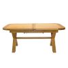Provence 2.3m Cross Leg Extending Oak Table Oval Corners - 10% OFF SPRING SALE - 15