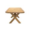 Provence 2.3m Cross Leg Extending Oak Table Oval Corners - 10% OFF SPRING SALE - 16