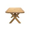 Provence 2.3m Cross Leg Extending Oak Table Oval Corners - 20% OFF SPRING SALE - 16