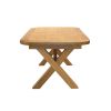 Provence 2.3m Cross Leg Extending Oak Table Oval Corners - 10% OFF SPRING SALE - 19