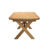 Provence 2.3m Cross Leg Extending Oak Table Oval Corners - 20% OFF SPRING SALE - 19