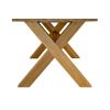 Provence 2.3m Cross Leg Extending Oak Table Oval Corners - 20% OFF SPRING SALE - 20