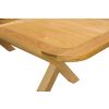Provence 2.3m Cross Leg Extending Oak Table Oval Corners - 10% OFF SPRING SALE - 6