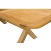 Provence 2.3m Cross Leg Extending Oak Table Oval Corners - 20% OFF SPRING SALE - 6