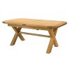 Provence 2.3m Cross Leg Extending Oak Table Oval Corners - 10% OFF SPRING SALE - 10