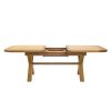 Provence 2.3m Cross Leg Extending Oak Table Oval Corners - 10% OFF SPRING SALE - 12