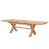 Provence 2.8m Large Double Extending Cross Leg Dining Table - 25% OFF SPRING SALE - 3