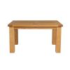 Riga 140cm Oak Table 6 Lichfield Brown Leather Oak Chair Set - 12