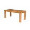 Riga 180cm Oak Table 8 Lichfield Brown Leather Oak Chair Set - 10